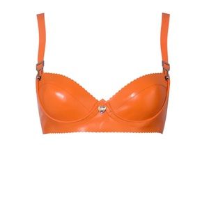 Latex Charisma Bra Tangerine